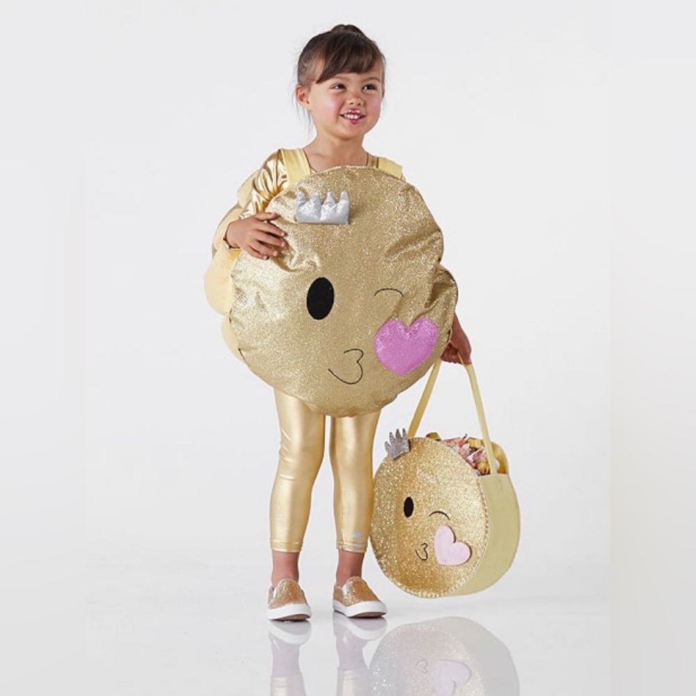 Pottery Barn Kids Emoji Costume New Size 7/8